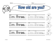 How old are you? free online worksheet