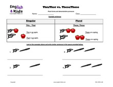 Demonstrative pronoun worksheet free
